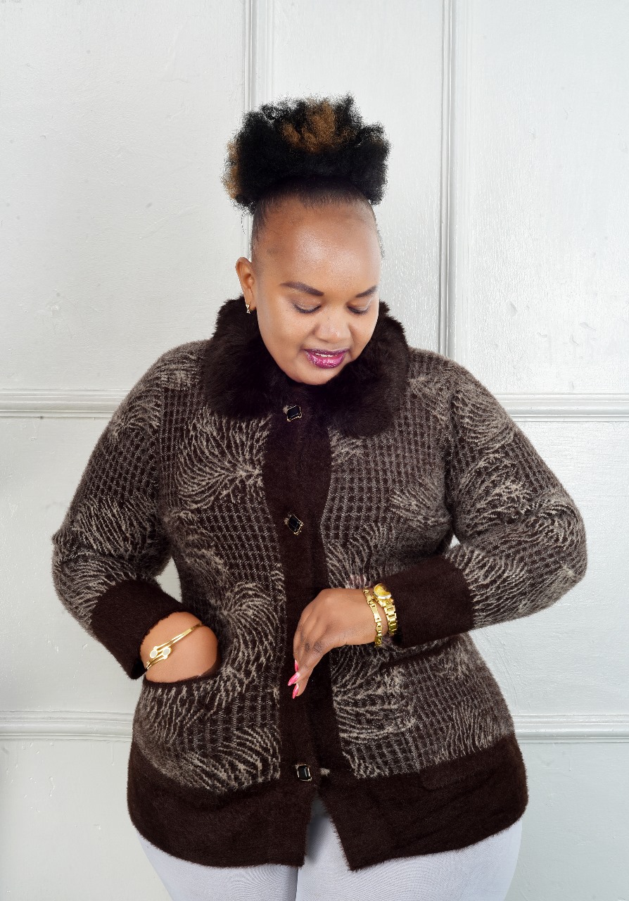 Fluffy Long Sweater — Mocha